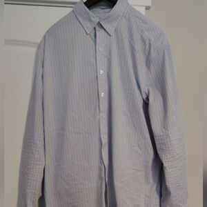 Sonoma Men's Light Blue Striped Button Down Shirt